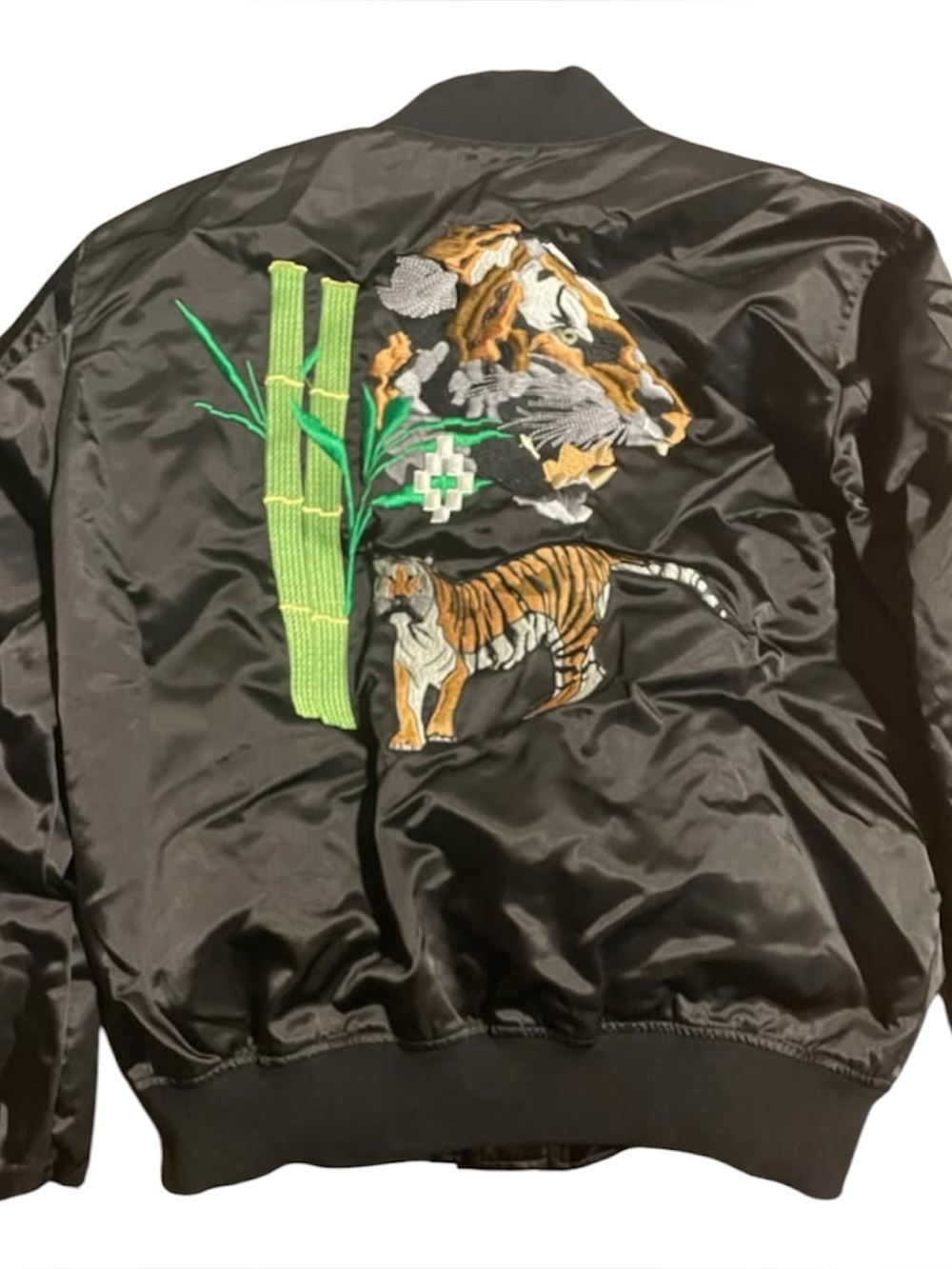 NWT Marcelo Burlon Limited Edition Satin Bomber Jacket - Picture 5 of 7